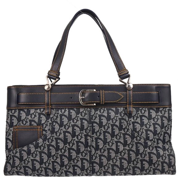 Christian Dior Navy Trotter Handbag BM-1001 XX50125 - Picture 1 of 10